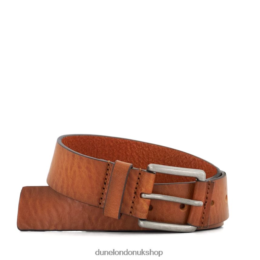 Casual Leather Belt Men N4BBPB694 Dune London Orkkley Tan - Click Image to Close