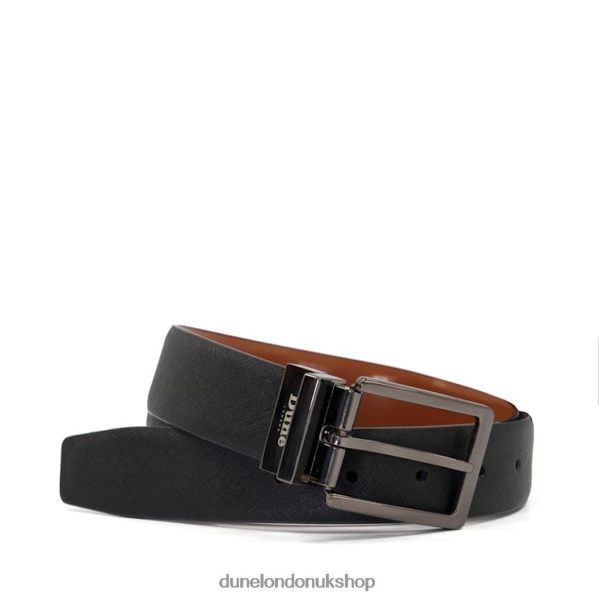 Reversible Leather Belt Men N4BBPB856 Dune London Opras Tan - Click Image to Close