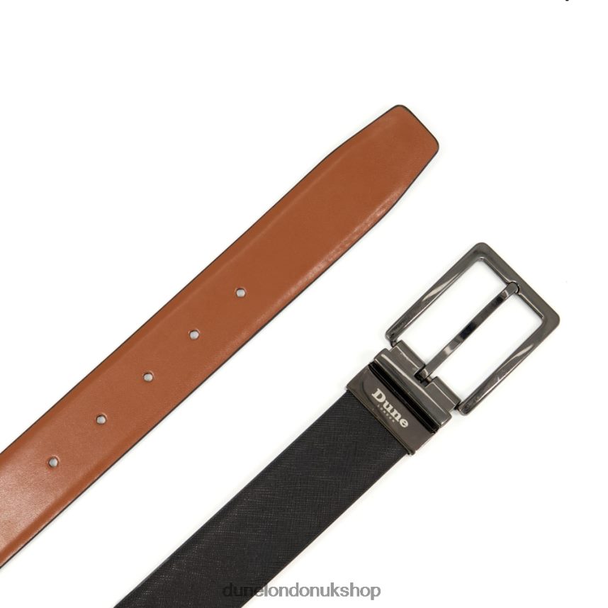 Reversible Leather Belt Men N4BBPB856 Dune London Opras Tan