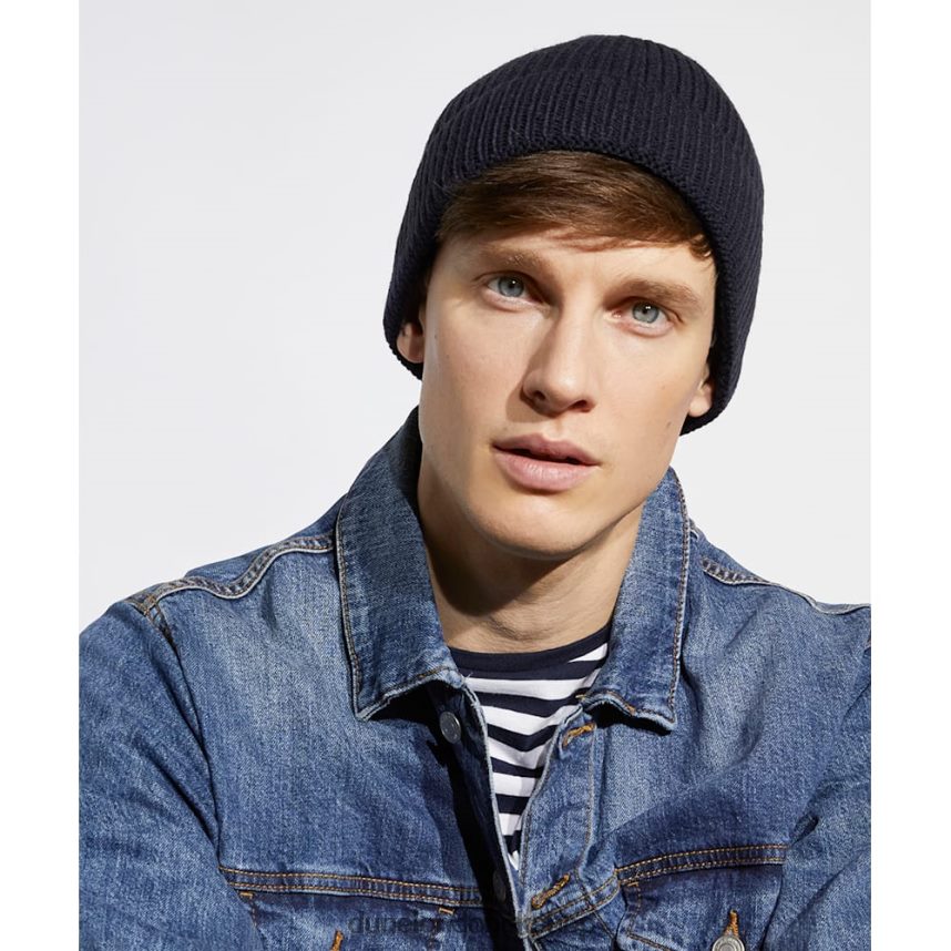 Rib-Knit Hat Men N4BBPB726 Dune London Orilla Navy