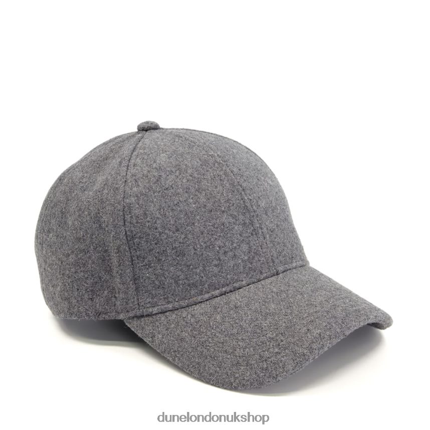 Stitch-Detail Baseball Cap Men N4BBPB727 Dune London Olindo Grey - Click Image to Close