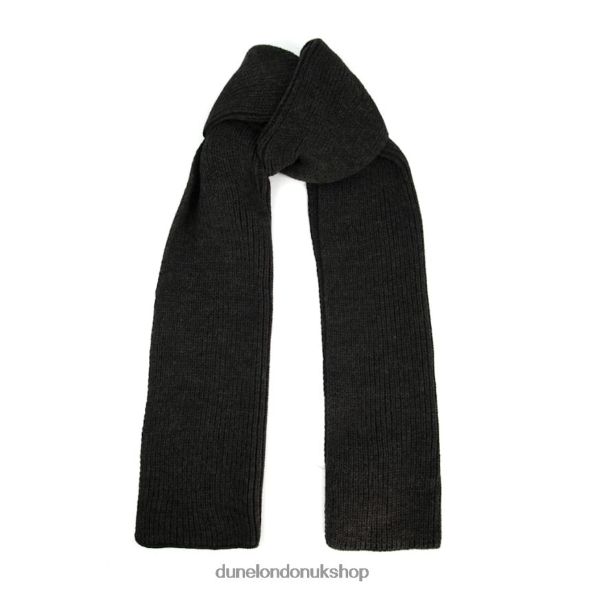 Textured Long Scarf Men N4BBPB730 Dune London Nylan Grey