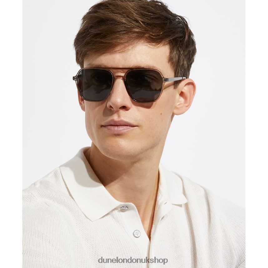 Oversizezd Sunglasses Men N4BBPB740 Dune London Osark Grey