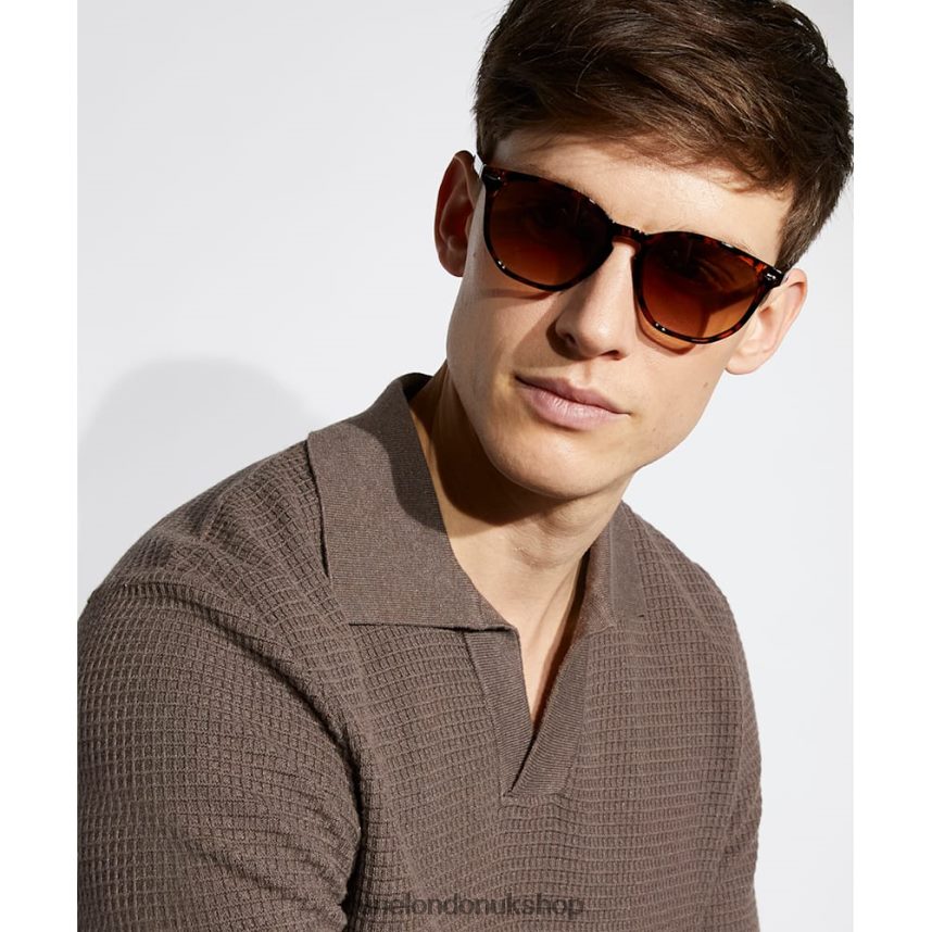 Transparent Frame Sunglasses Men N4BBPB739 Dune London Ospen Tortoiseshell