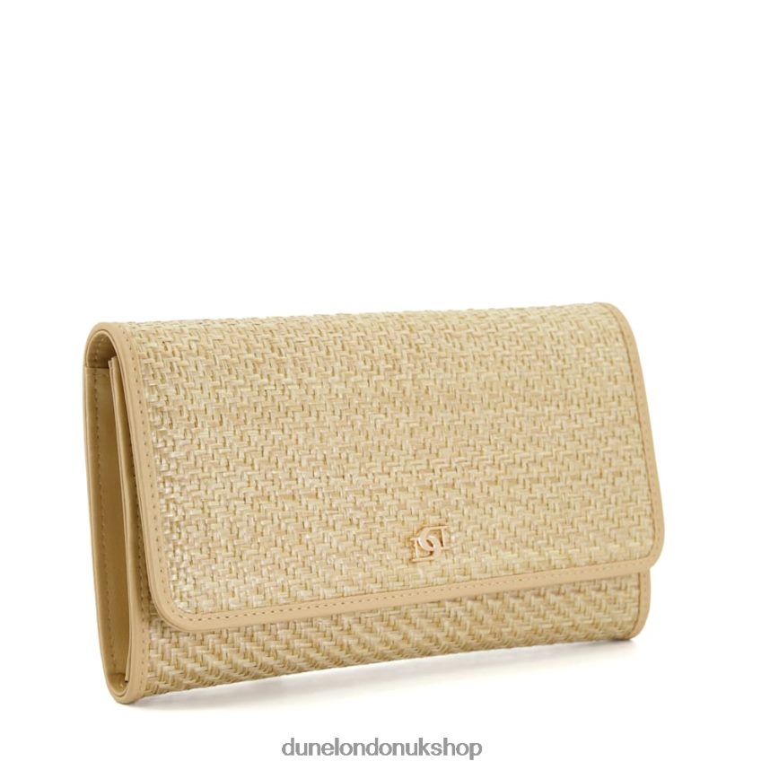 Medium Raffia Travel Wallet Women N4BBPB241 Dune London Soaring Natural