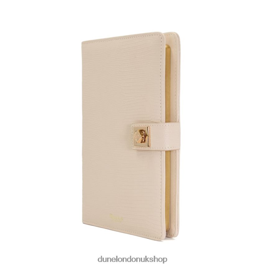 Turn-Lock A5 Notebook Women N4BBPB236 Dune London Signed Nude