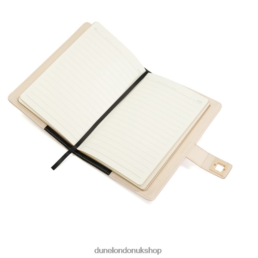 Turn-Lock A5 Notebook Women N4BBPB236 Dune London Signed Nude