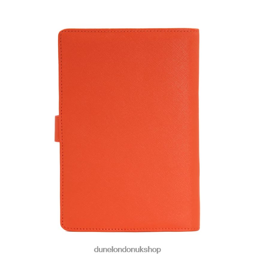 Turn-Lock A5 Notebook Women N4BBPB239 Dune London Signed Orange