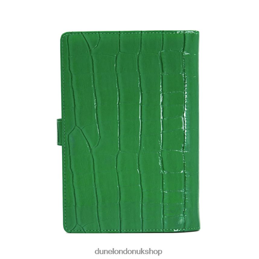 Turn-Lock A5 Notebook Women N4BBPB240 Dune London Signed Green