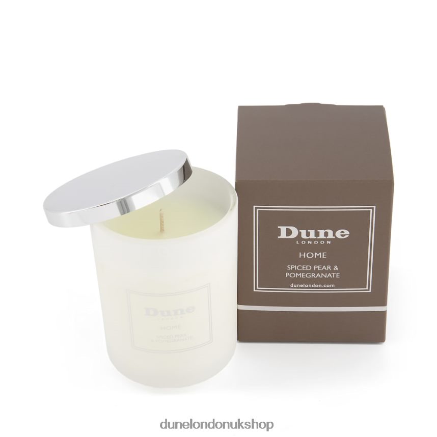 Pomegranate Scented Candle Women N4BBPB361 Dune London Candle1 Silver - Click Image to Close