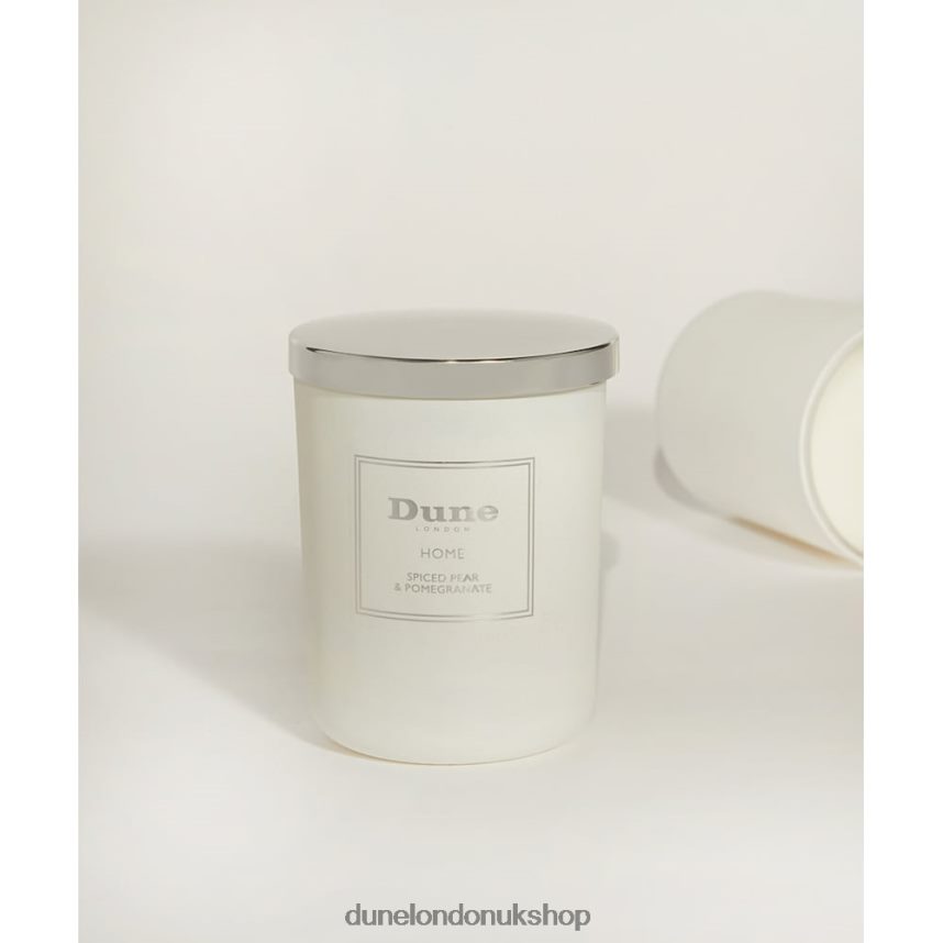 Pomegranate Scented Candle Women N4BBPB361 Dune London Candle1 Silver