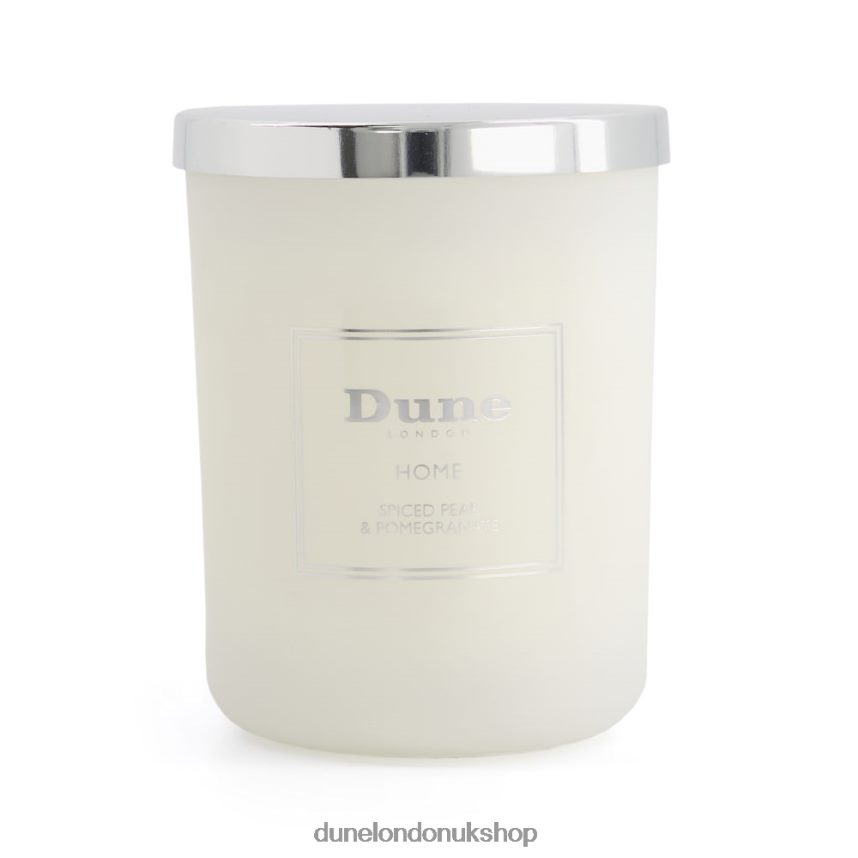 Pomegranate Scented Candle Women N4BBPB361 Dune London Candle1 Silver