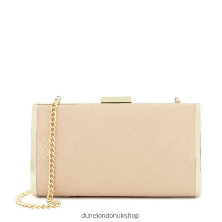 Box Clutch Bag Women N4BBPB184 Dune London Blaike Nude - Click Image to Close