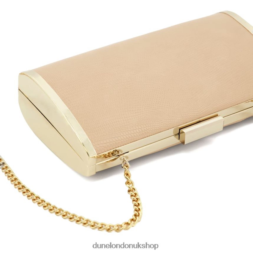 Box Clutch Bag Women N4BBPB184 Dune London Blaike Nude