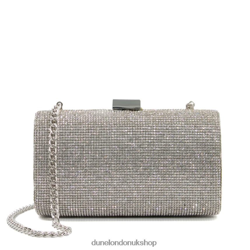 Diamante Clutch Bag Women N4BBPB353 Dune London Bryannies Silver