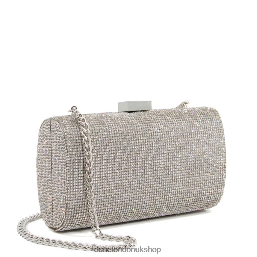 Diamante Clutch Bag Women N4BBPB353 Dune London Bryannies Silver