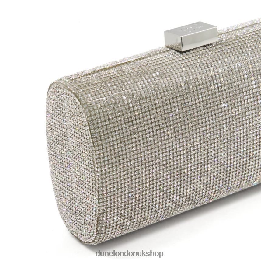 Diamante Clutch Bag Women N4BBPB353 Dune London Bryannies Silver