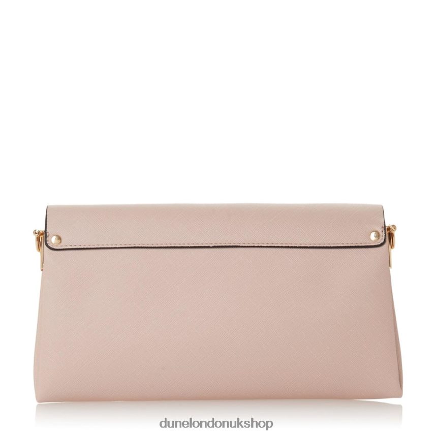 Layered Flap Clutch Bag Women N4BBPB422 Dune London Elline Nude