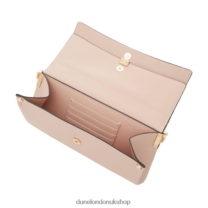 Layered Flap Clutch Bag Women N4BBPB422 Dune London Elline Nude