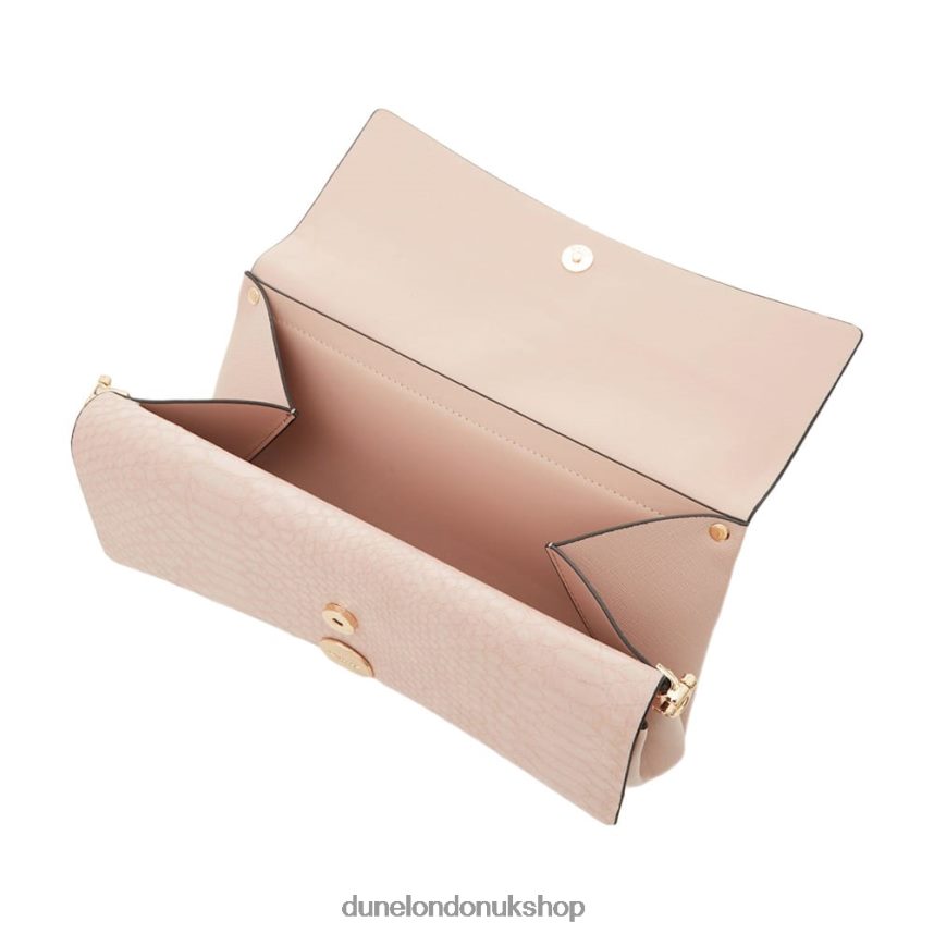 Layered Flap Clutch Bag Women N4BBPB422 Dune London Elline Nude