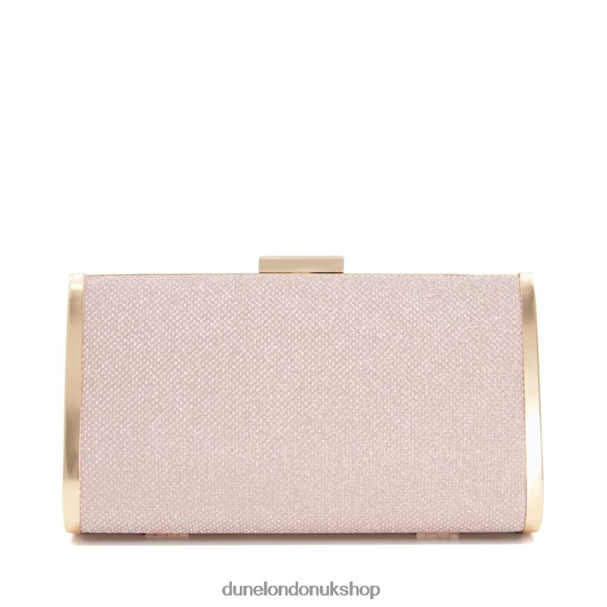 Metallic Box-Clutch Bag Women N4BBPB280 Dune London Blaike Rose Gold