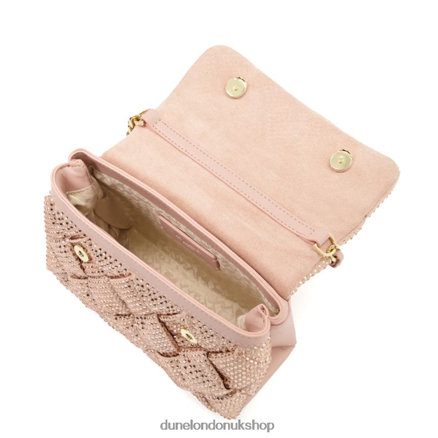 Small Diamante Woven Crossbody Bag Women N4BBPB178 Dune London Dinidempsy Blush