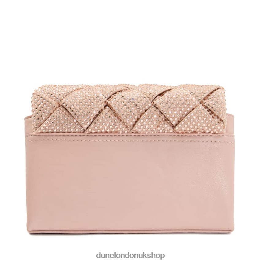 Small Diamante Woven Crossbody Bag Women N4BBPB178 Dune London Dinidempsy Blush