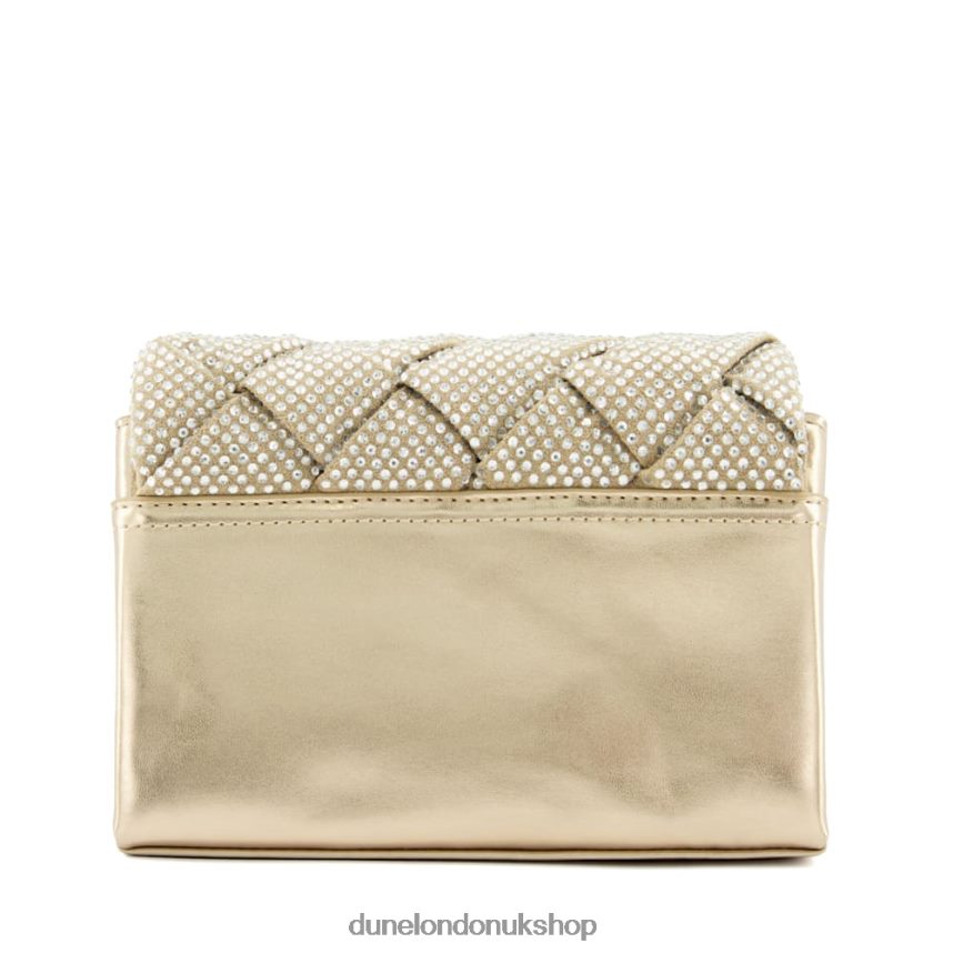 Small Diamante Woven Crossbody Bag Women N4BBPB181 Dune London Dinidempsy Rose Gold