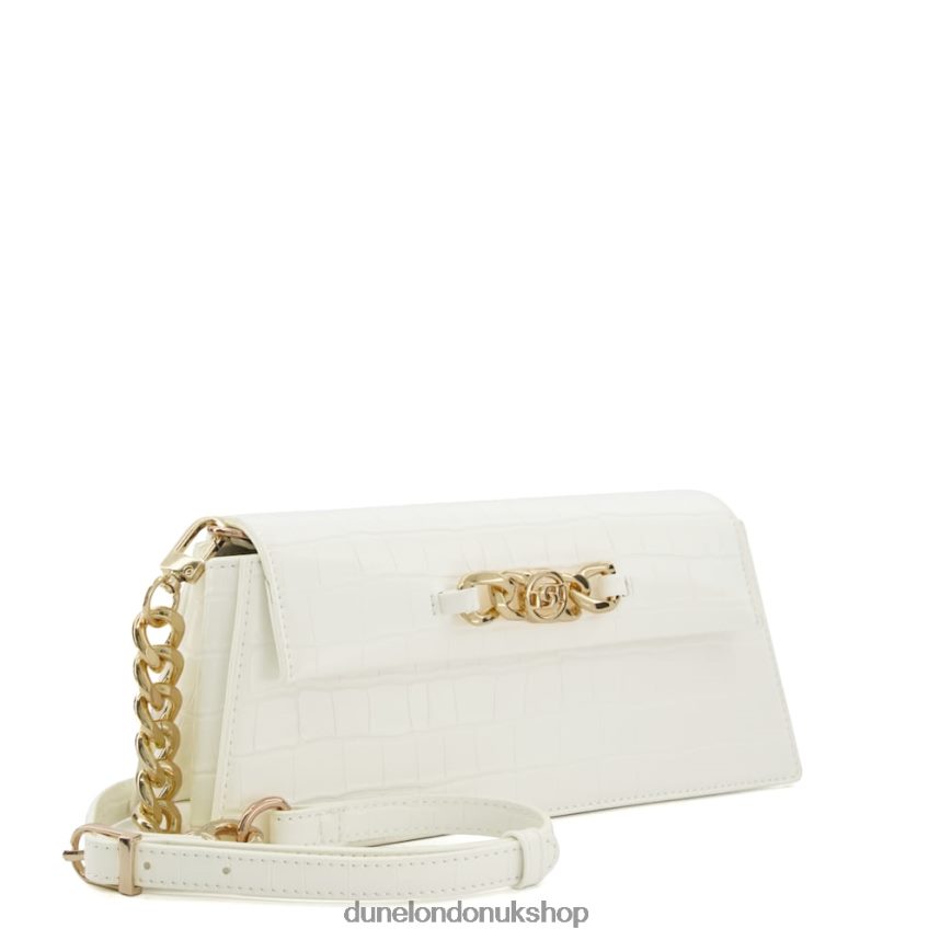 Small Metal-Trim Crossbody Bag Women N4BBPB109 Dune London Bemmett White