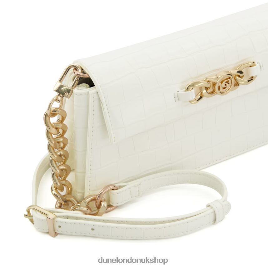 Small Metal-Trim Crossbody Bag Women N4BBPB109 Dune London Bemmett White