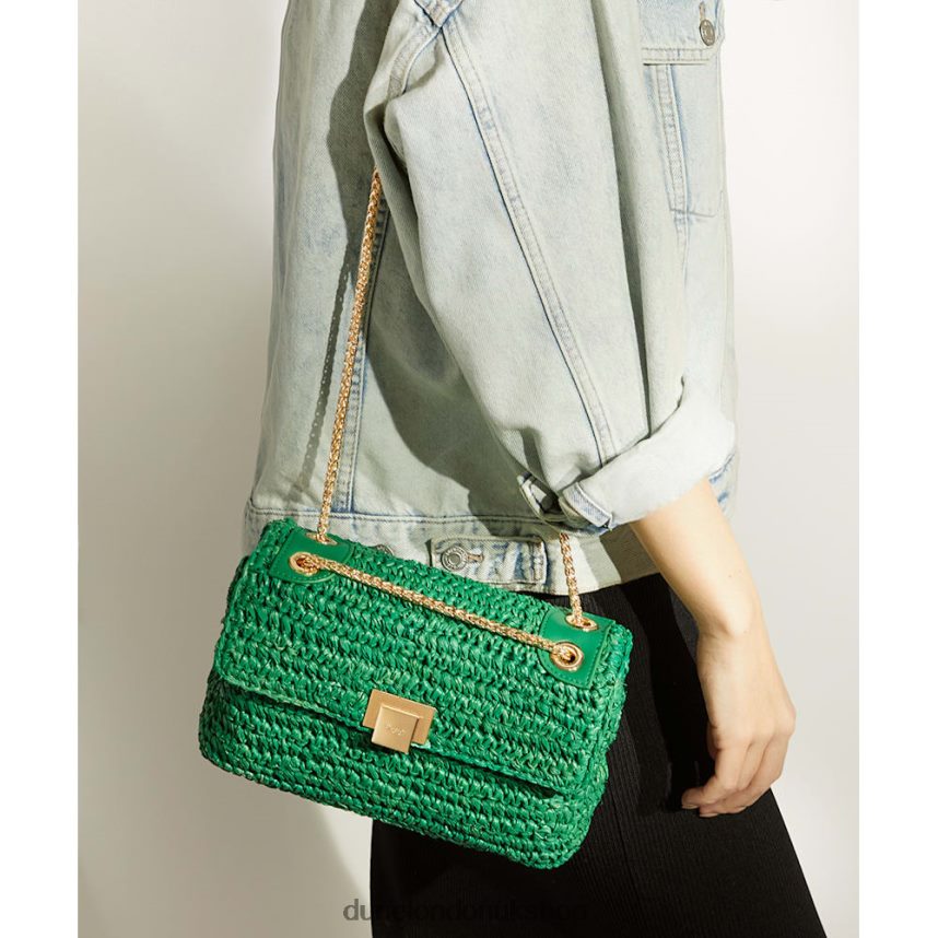 Woven Raffia Crossbody Bag Women N4BBPB8 Dune London Dorchesters Green