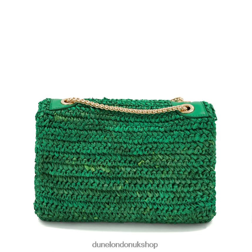 Woven Raffia Crossbody Bag Women N4BBPB8 Dune London Dorchesters Green