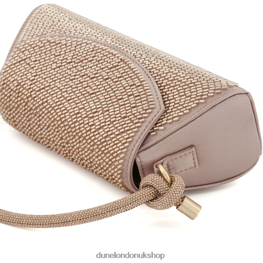 Beaded Diamante-Handle Grab Bag Women N4BBPB94 Dune London Brynleys Rose Gold