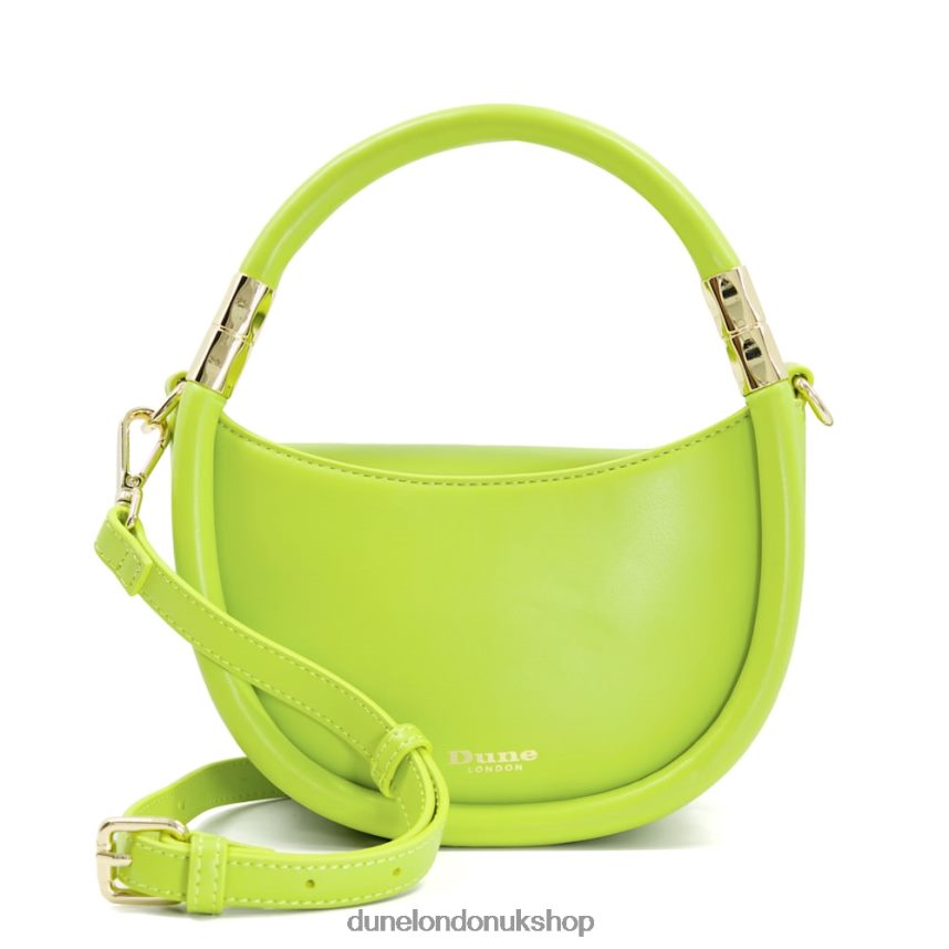 Curved-Base Small Grab Bag Women N4BBPB70 Dune London Daphny Lime