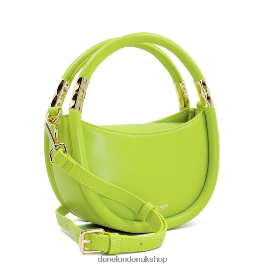 Curved-Base Small Grab Bag Women N4BBPB70 Dune London Daphny Lime