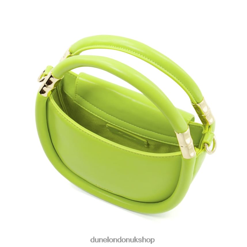 Curved-Base Small Grab Bag Women N4BBPB70 Dune London Daphny Lime