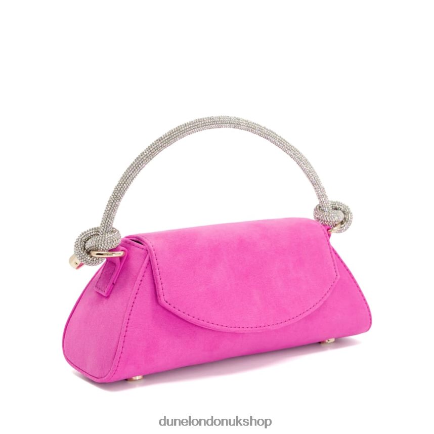 Diamante Knot Strap Grab Bag Women N4BBPB229 Dune London Brynley Fuchsia