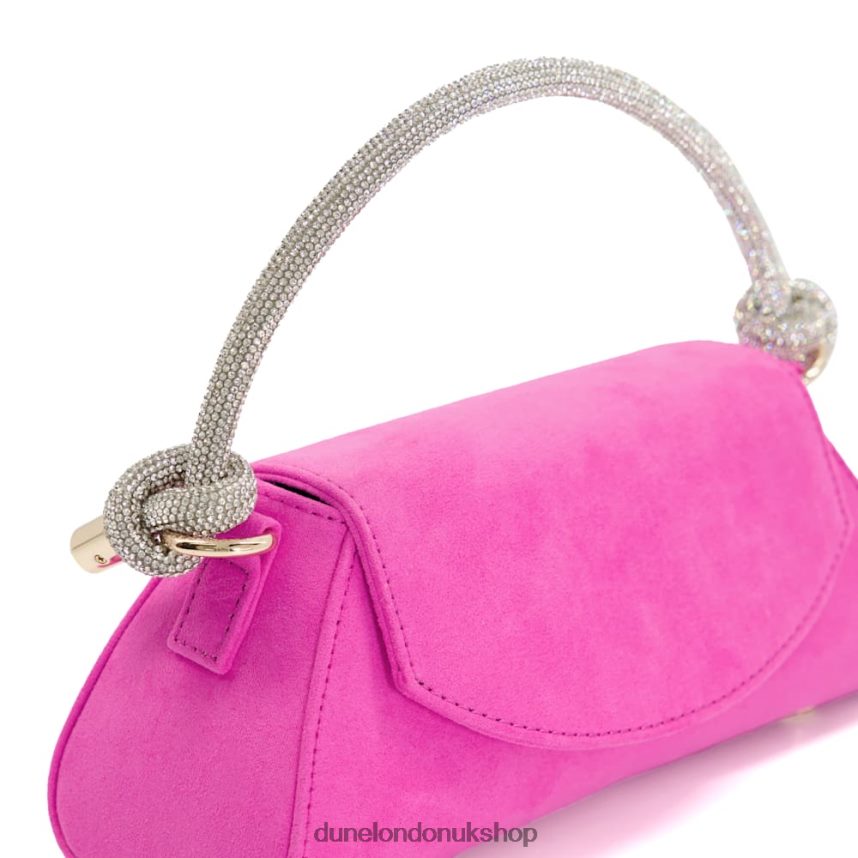 Diamante Knot Strap Grab Bag Women N4BBPB229 Dune London Brynley Fuchsia