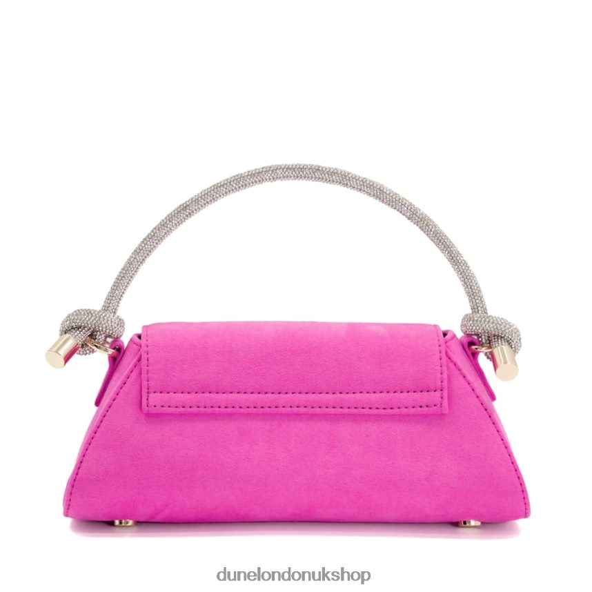 Diamante Knot Strap Grab Bag Women N4BBPB229 Dune London Brynley Fuchsia