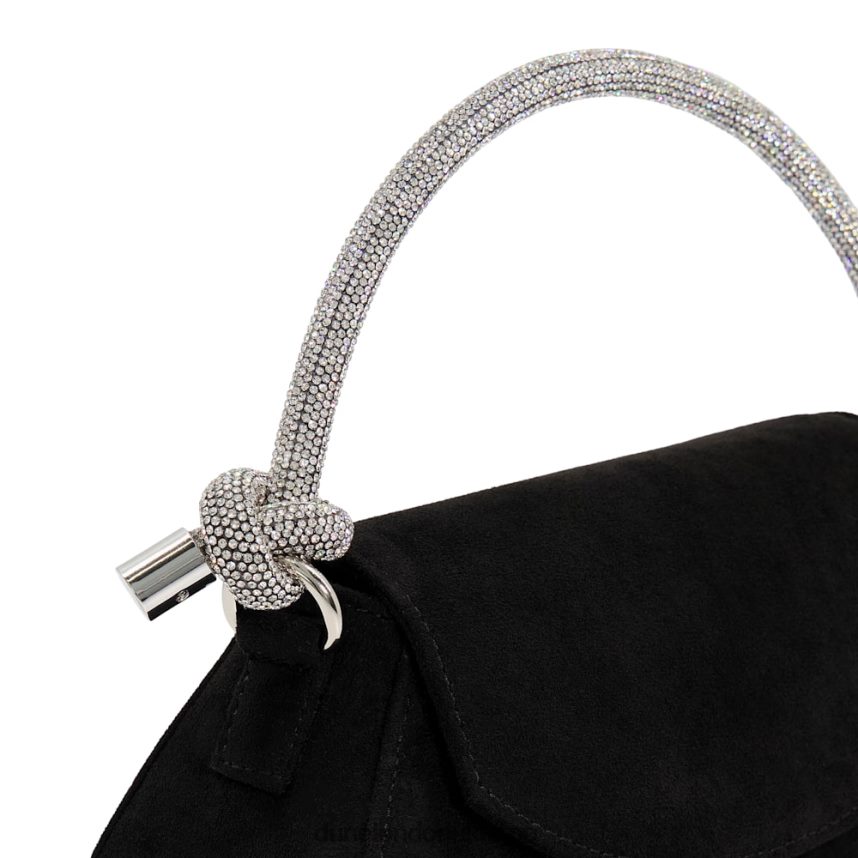 Diamante Knot Strap Grab Bag Women N4BBPB316 Dune London Brynley Black