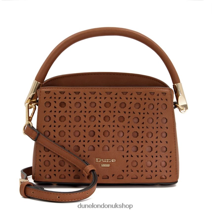 Small Laser-Cut Detail Grab-Bag Women N4BBPB265 Dune London Delainy Tan