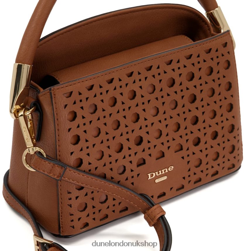 Small Laser-Cut Detail Grab-Bag Women N4BBPB265 Dune London Delainy Tan