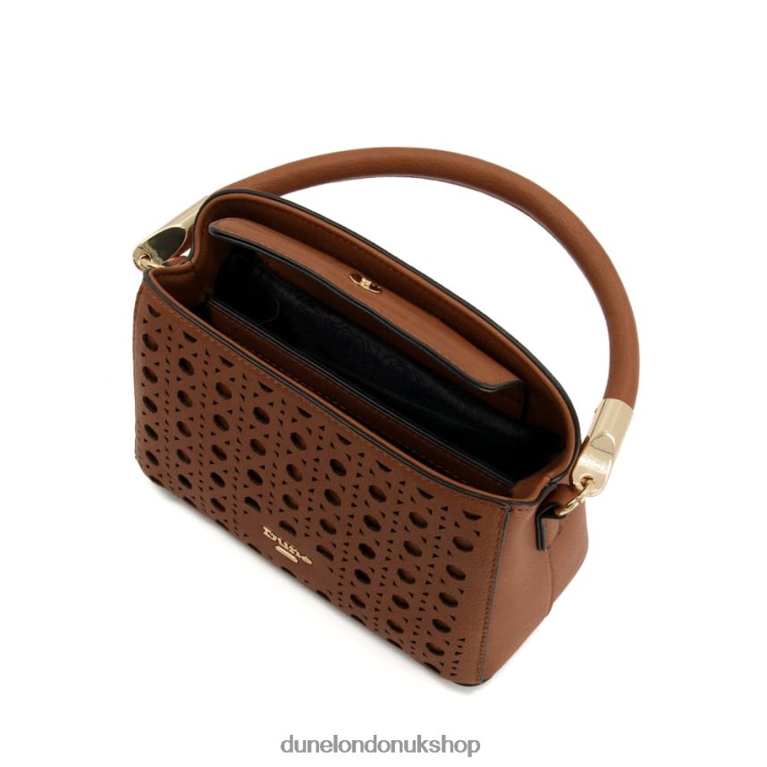 Small Laser-Cut Detail Grab-Bag Women N4BBPB265 Dune London Delainy Tan