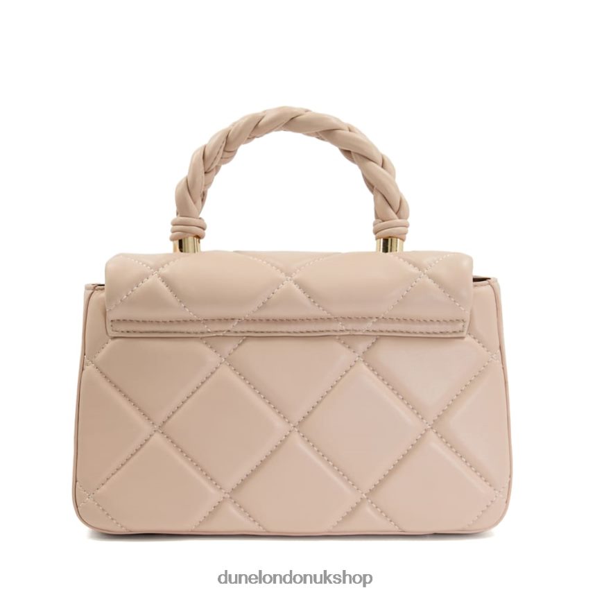 Small Plaited-Top-Handle Quilted Grab Bag Women N4BBPB183 Dune London Duchess P Blush