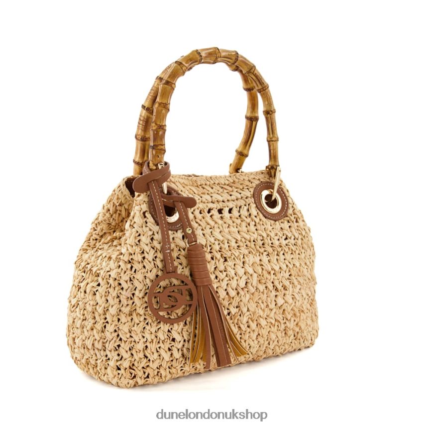 Small Raffia Grab-Bag Women N4BBPB136 Dune London Delta Natural