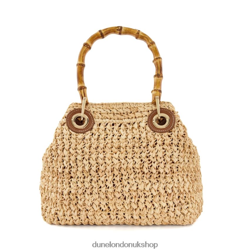 Small Raffia Grab-Bag Women N4BBPB136 Dune London Delta Natural