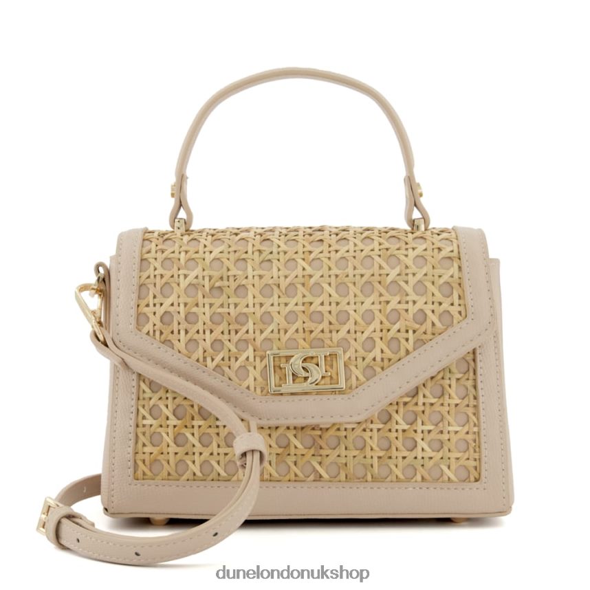 Small Rattan Grab Bag Women N4BBPB146 Dune London Dinkydreamland Nude - Click Image to Close