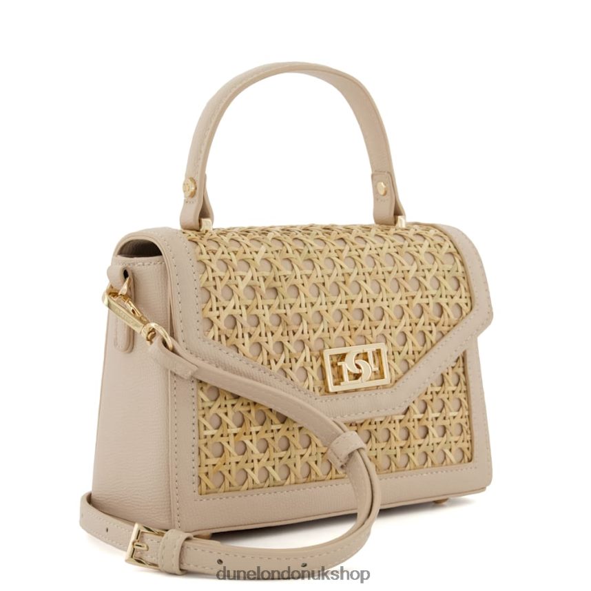 Small Rattan Grab Bag Women N4BBPB146 Dune London Dinkydreamland Nude