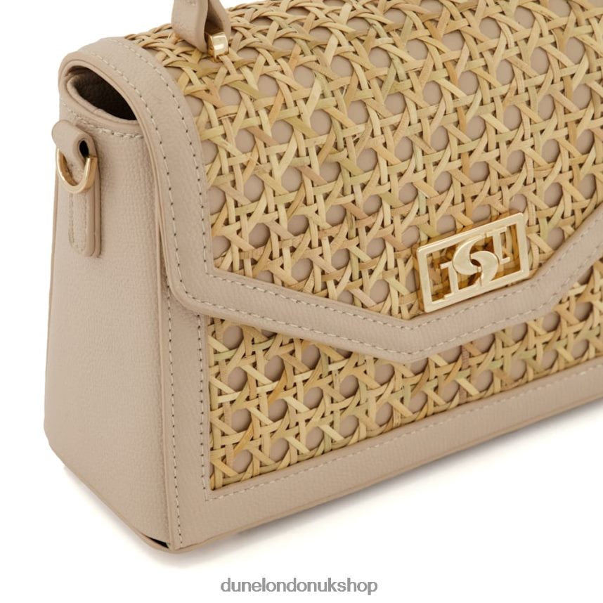 Small Rattan Grab Bag Women N4BBPB146 Dune London Dinkydreamland Nude