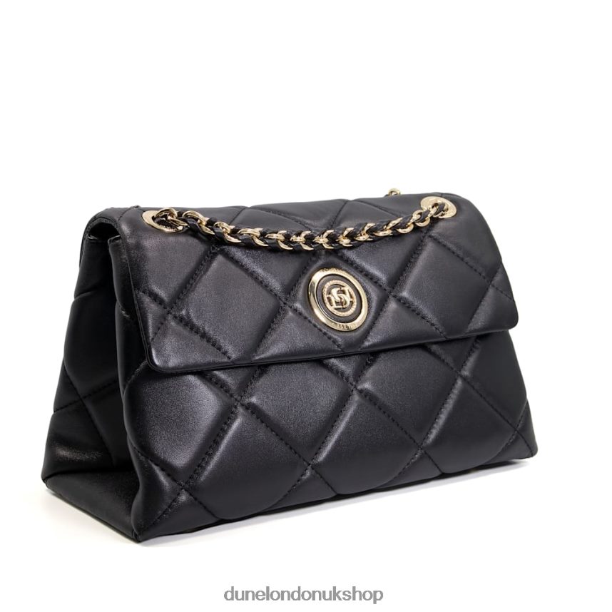 Large Quilted Leather Bag Women N4BBPB10 Dune London Duchess L Black